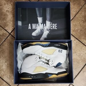 Jordan Blue and White Sneakers